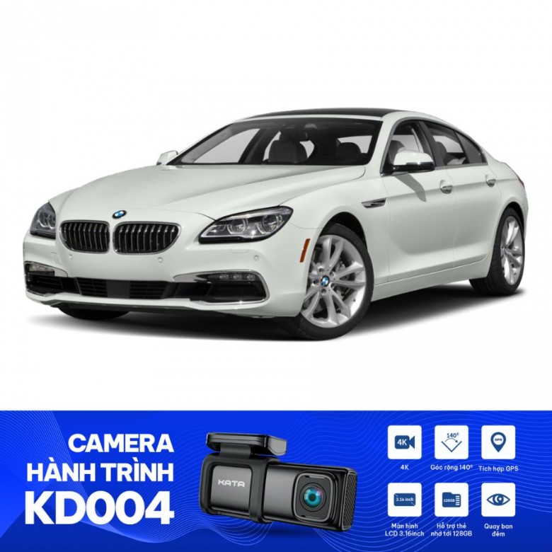 Cách Lắp Cam Hành Trình Ô Tô KATA KD004 Cho BMW 640i Gran Coupe